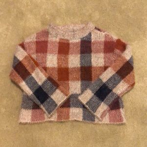 Buffalo Check Crop Sweater Modcloth